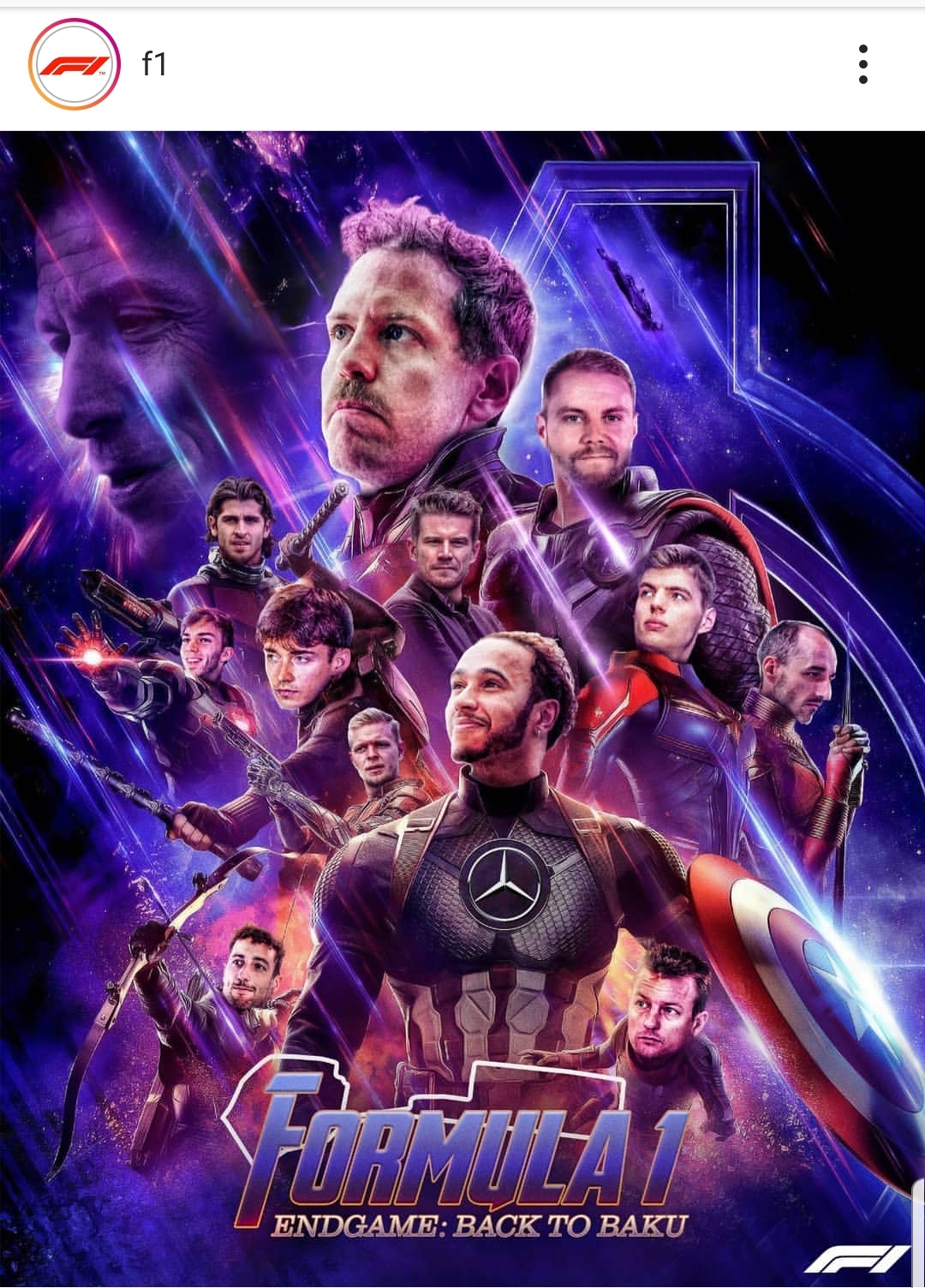 Formula 1 Is Into The Endgame Hype Also Marvelstudios