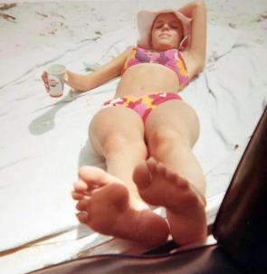 Enjoying a Pepsi and Taking in the Sun, Circa 1960s