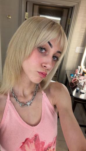 My face after adding a bit of mascara. [F18]