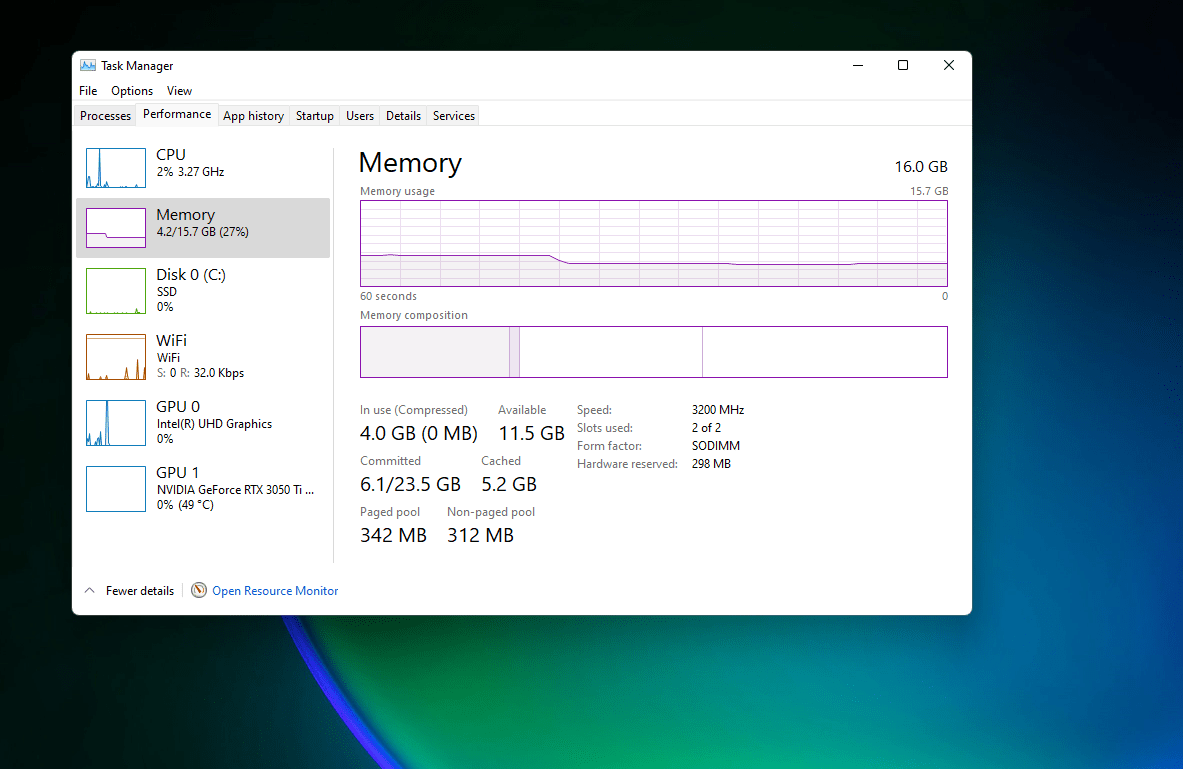 Is this normal ram usage considering i have no app opened other than