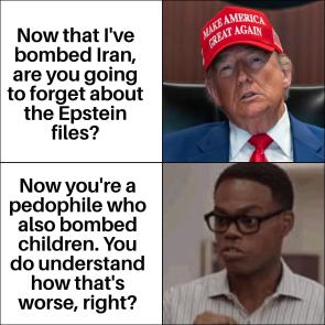 Killing kids doesn’t make people forget you raped kids.