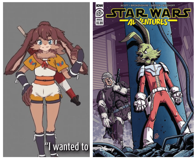 Star Wars Visions Show : Star Wars Visions Bunny Girl Potentially A Lepi Like Jaxxon The Wiki Says That Lepi Generally Only Have Green Or Blue Fur But It Would Be Nice To For Them To Be