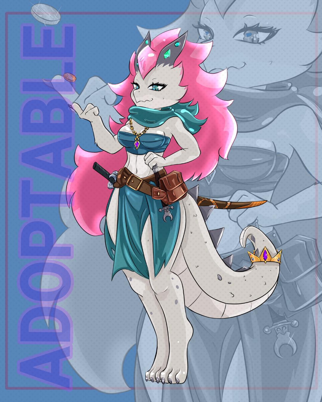 Adoptable]Queen Rogue | Art by me | Link for bids in the first comment :  rKoboldLegion