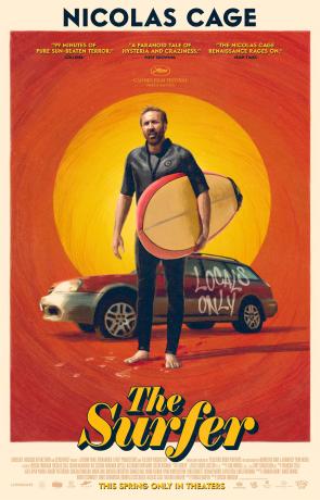 Official Poster for ‘The Surfer’ Starring Nicolas Cage – A man returns to the idyllic beach of his childhood to surf with his son, but is humiliated by a group of powerful locals and drawn into a conflict that rises with the punishing heat of the summer and pushes him right to his breaking point.