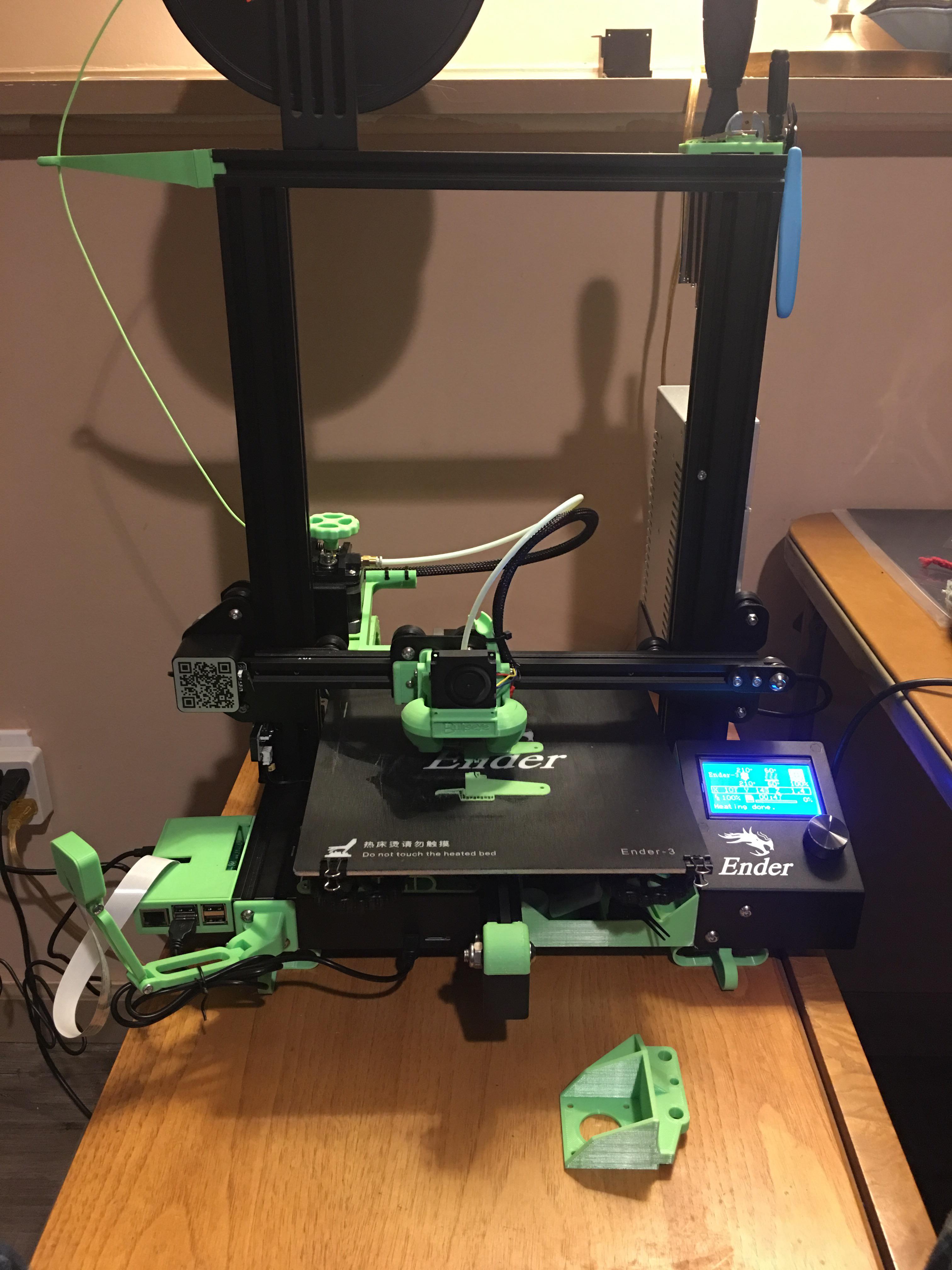 Raspberry Pi All Set Up With Octoprint Speeddrive Printed And Waiting On The Current Print A Hero Me Dual 5015 Duct Before Setting Up Klipper This Has Come A Long Way In