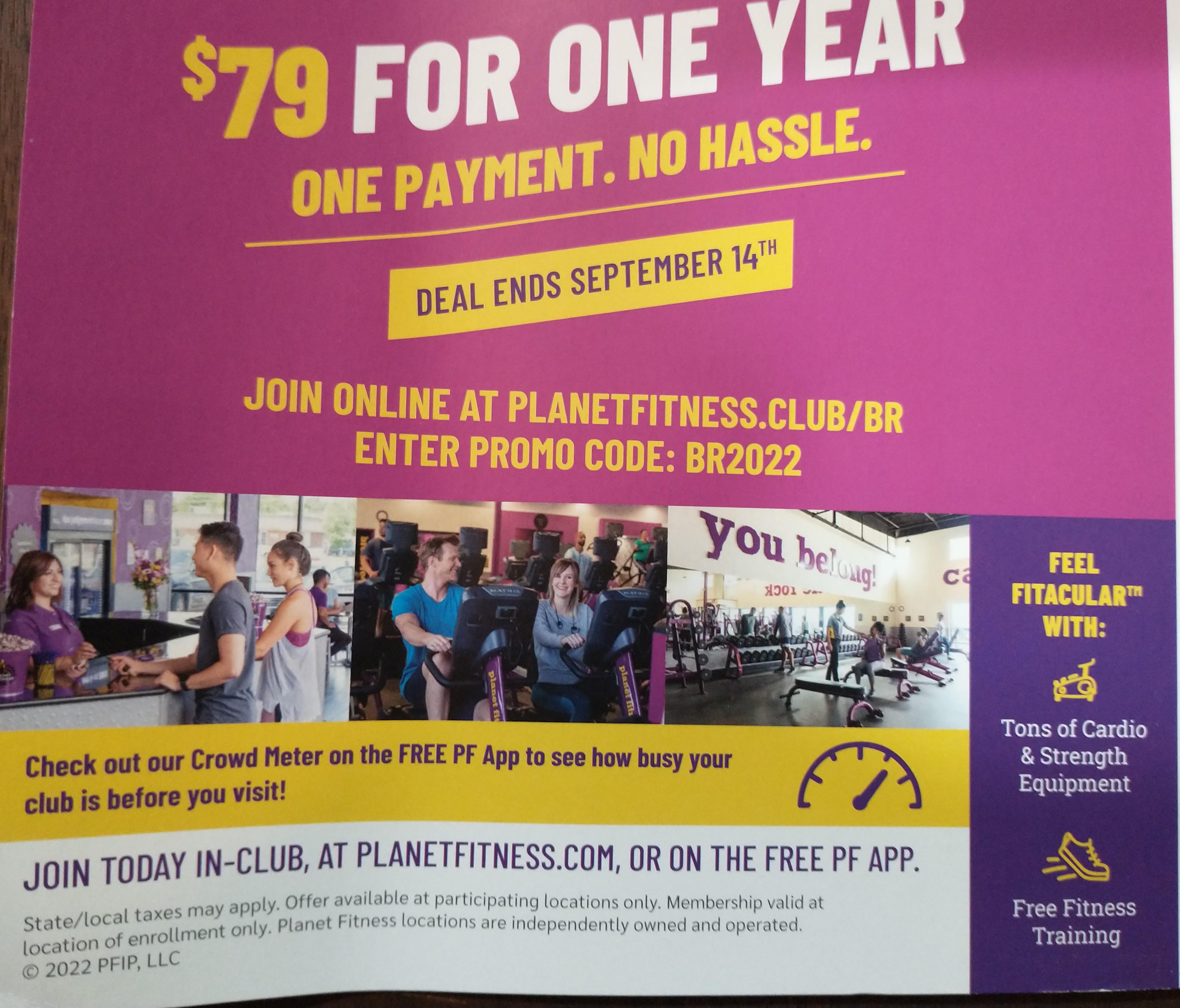 Planet fitness annual fee date