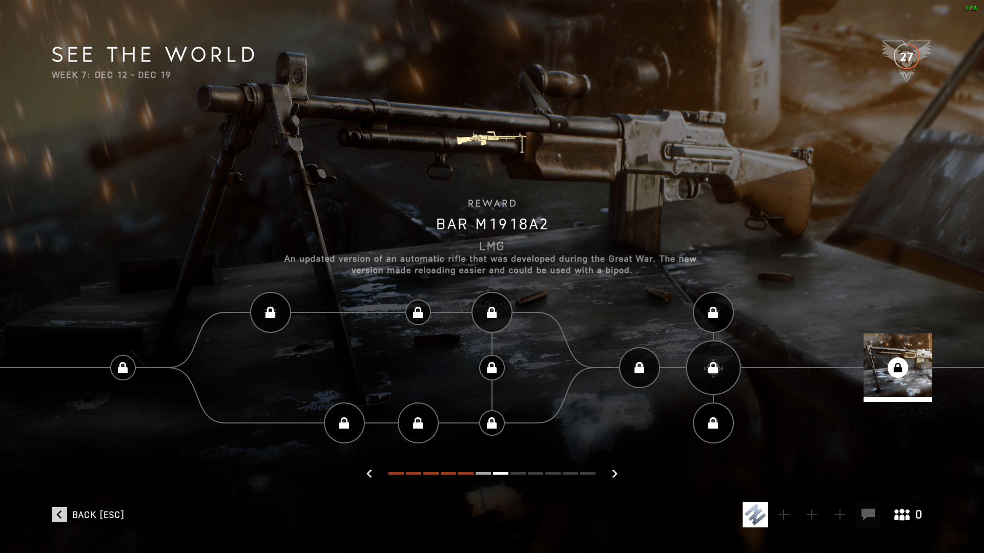 Next Week M1918a2 Bar R Battlefieldv