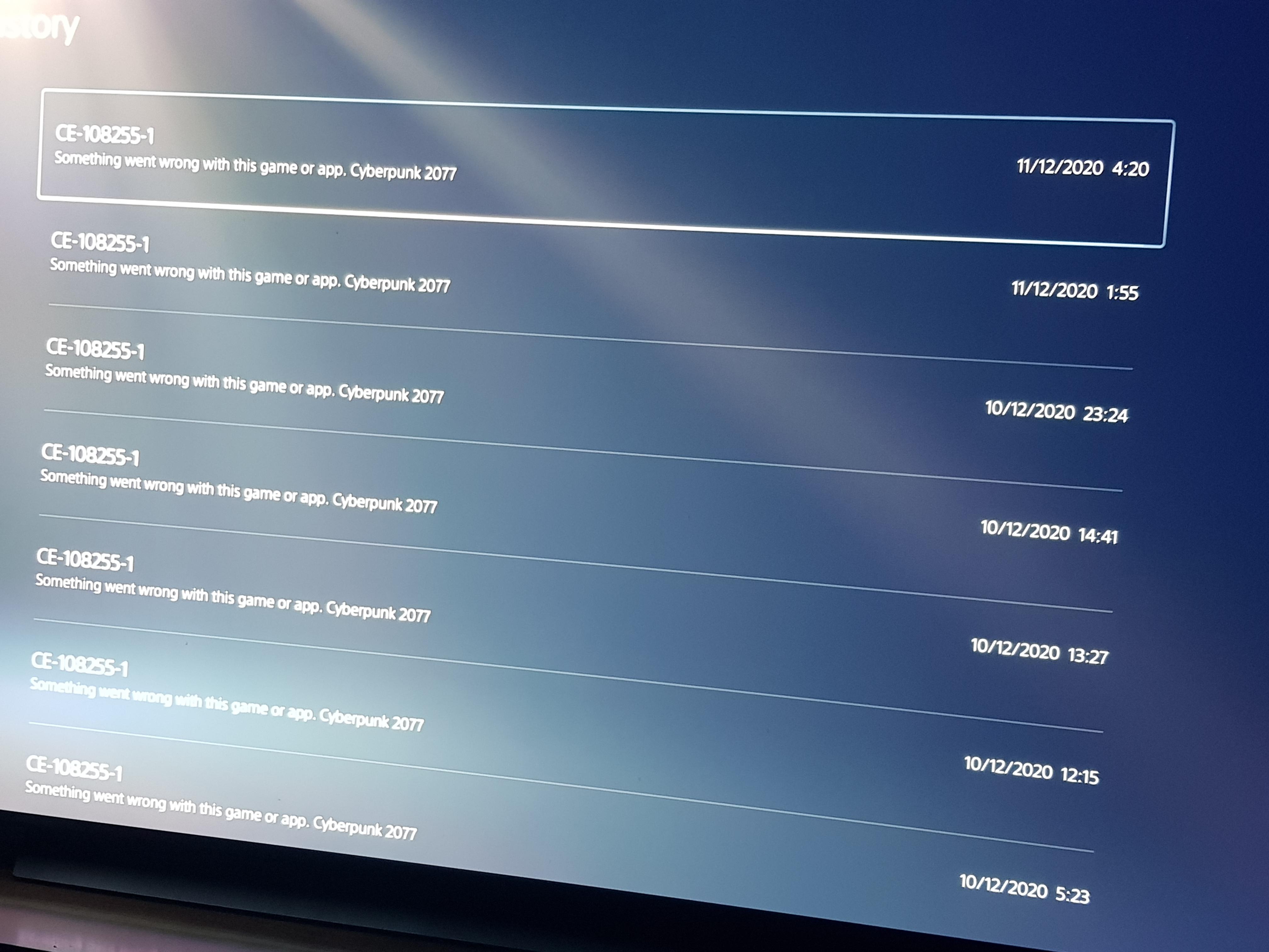 Cyberpunk 2077 Ps4 Crashing Freezing Fixed Ce 34878 0 Error Code Fps Index 