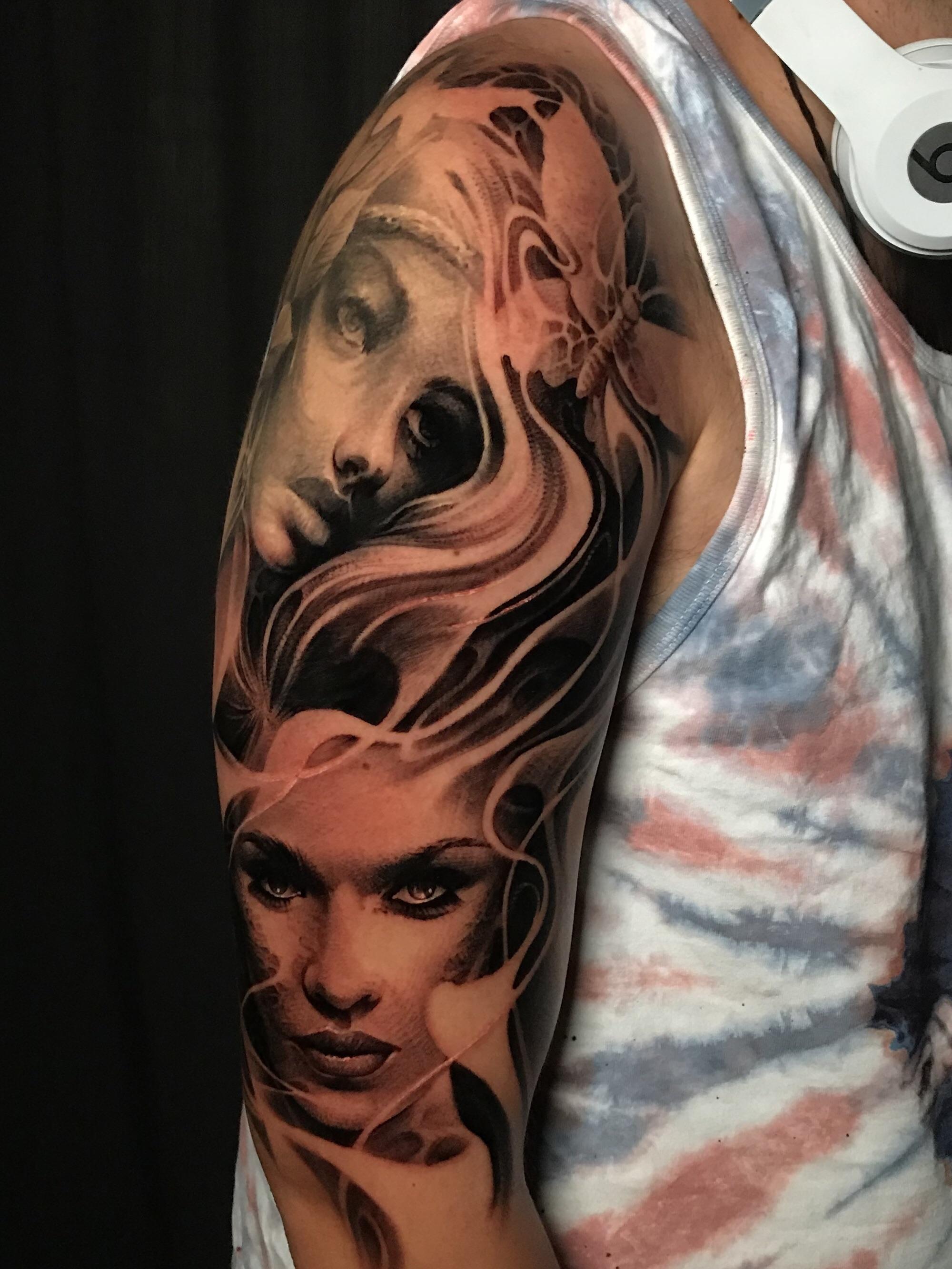 More Work On The Sleeve By Luke Palan Aged In Oak Tattoo In Las Vegas Nv Tattoos