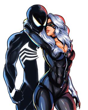 Spider and Cat (@FleurashDesign)