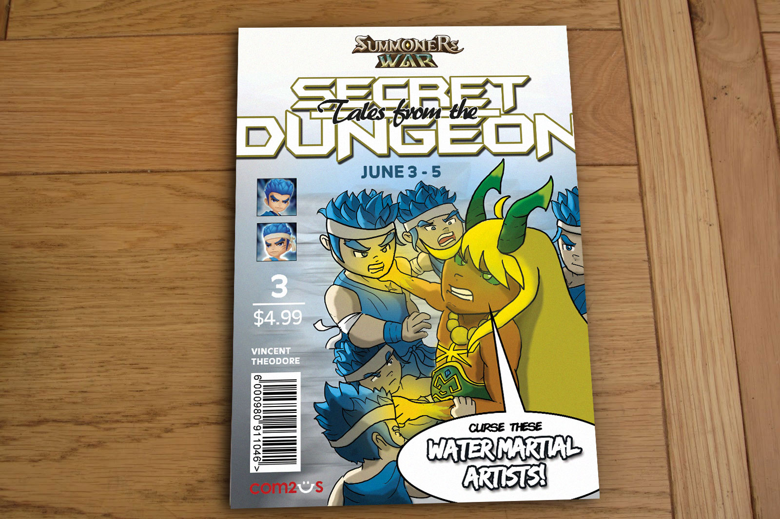 Water martial artist secret dungeon art