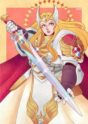 She-Ra, Princess of the Solar Watch, Defender of the Sol System by Mixuen_Chan