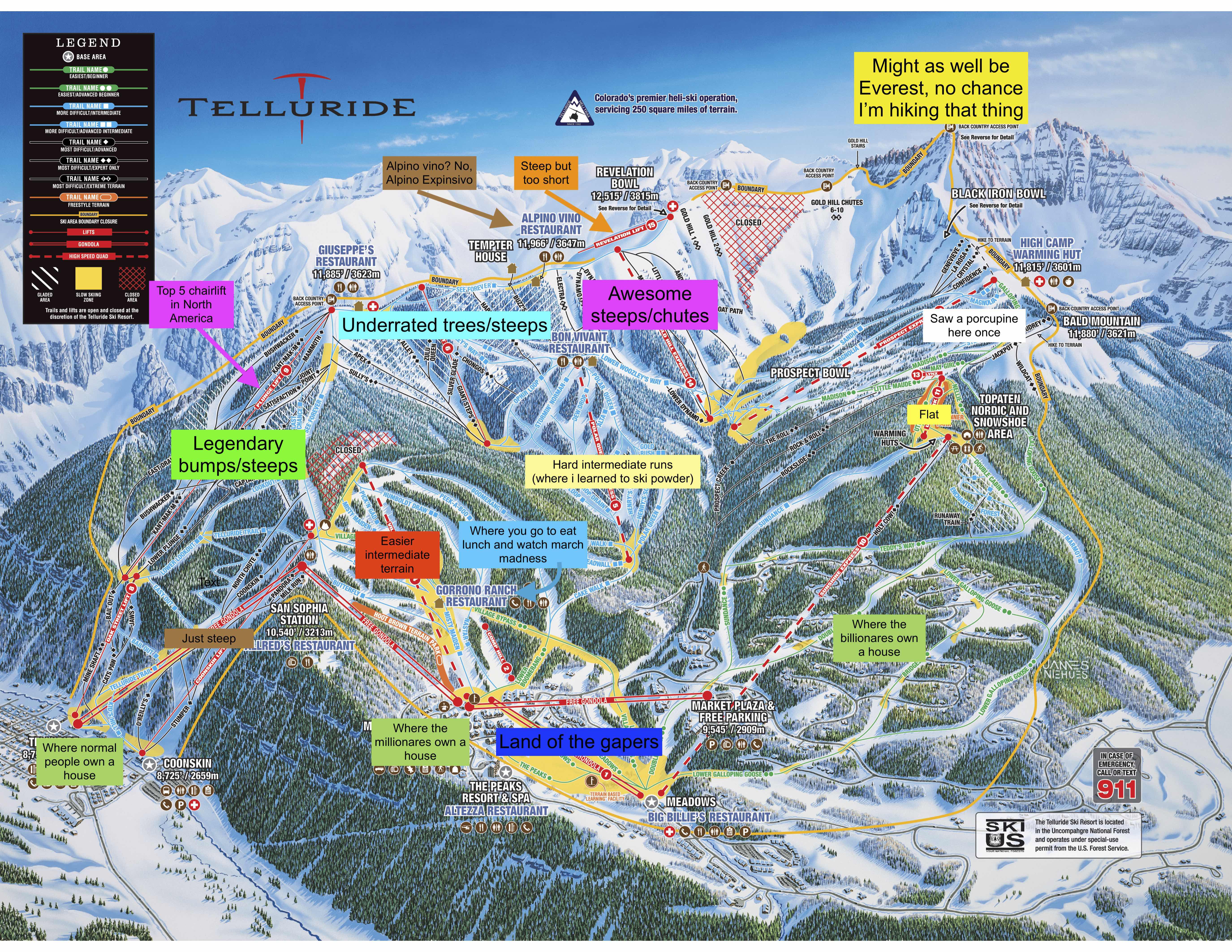 Map Of Telluride Colorado Lucia Thumbnail Telluride Map 