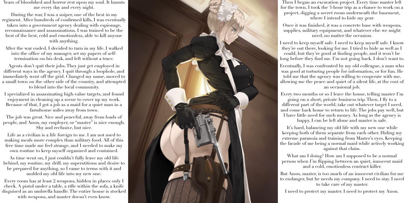 The most dangerous maid on earth [story] [male POV] [assassin] [maid]  [secrets] [no sex] [caring] : rhentaicaptions