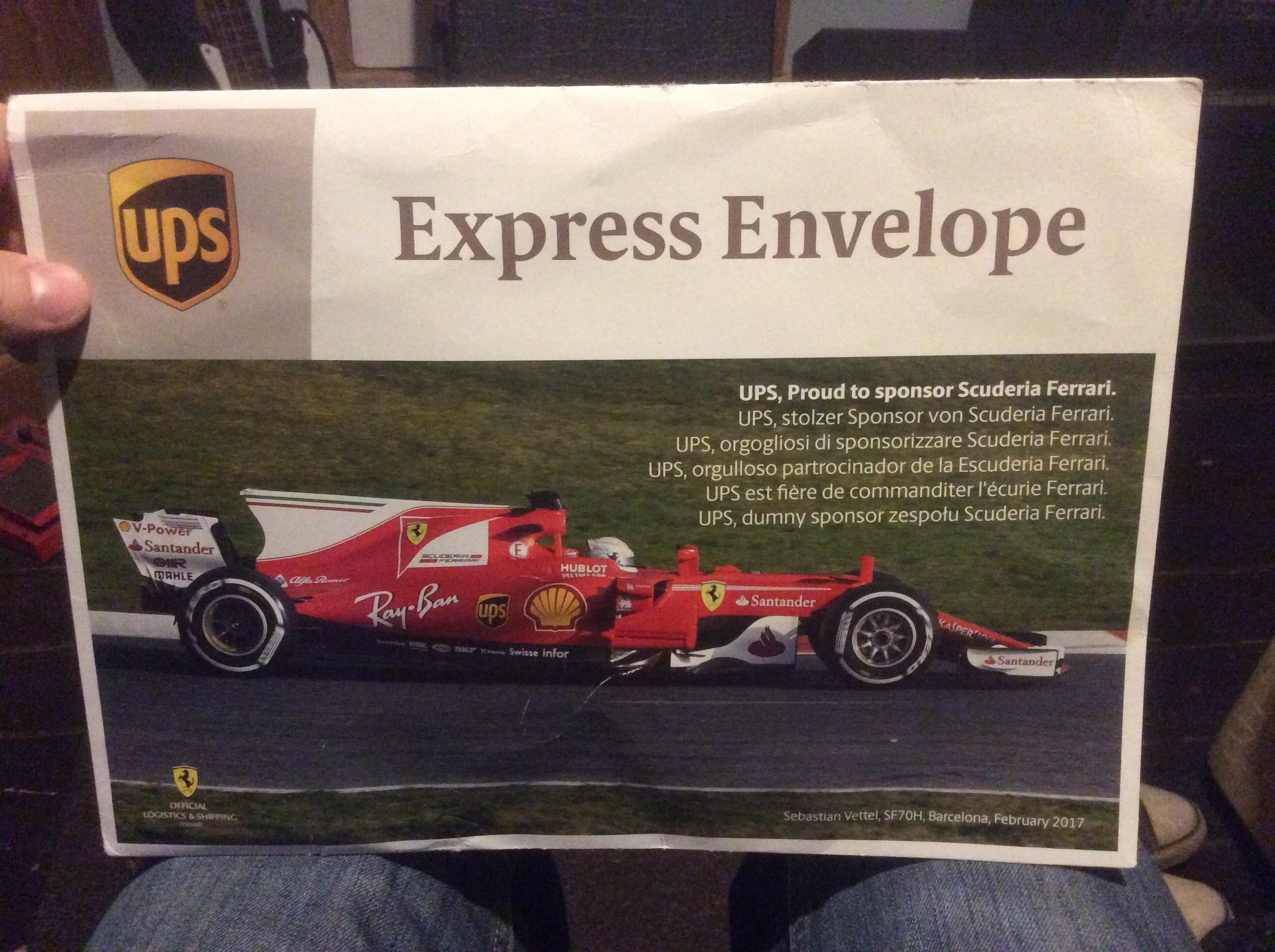 Just Got A Ups Delivery Nice Formula1