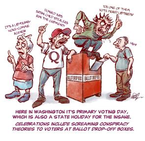Primary Voting Day in Washington State [OC]