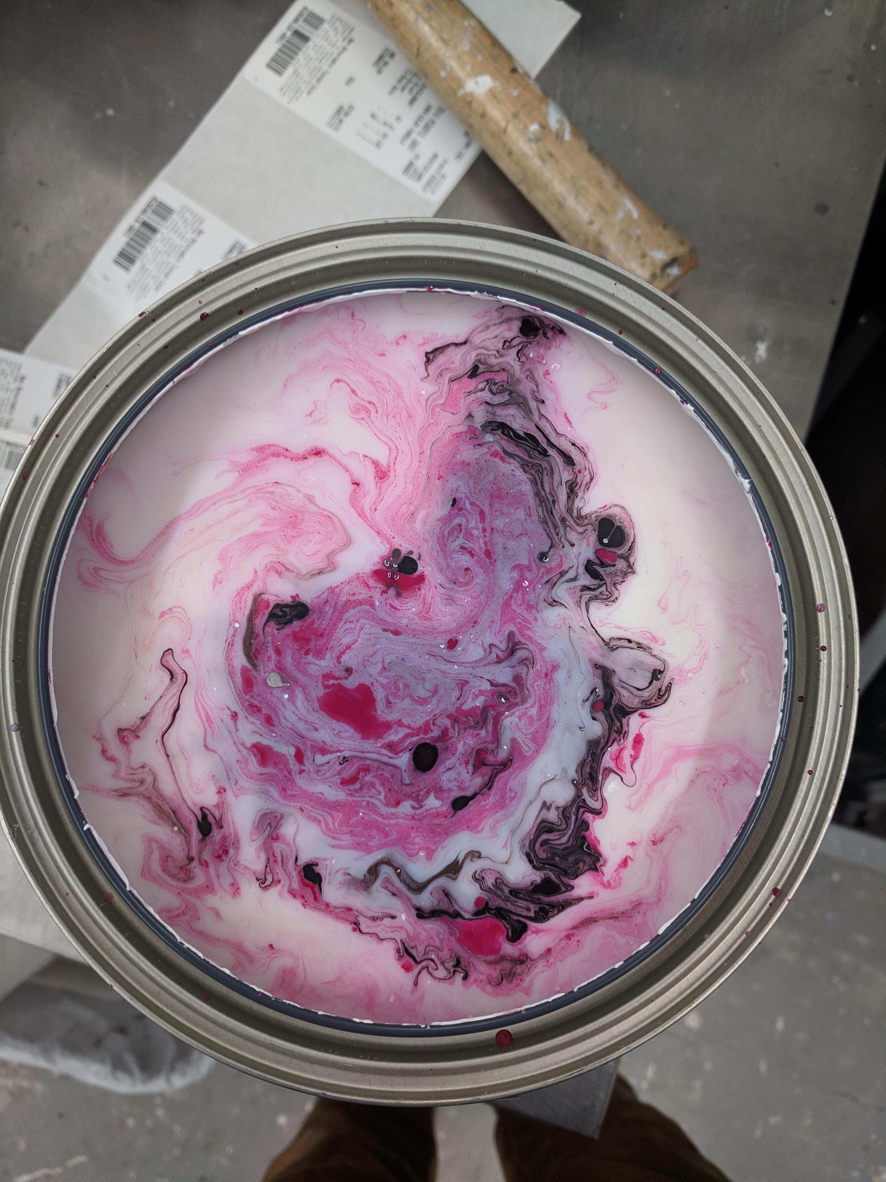 My first submission - Pink Mars : runstirredpaint