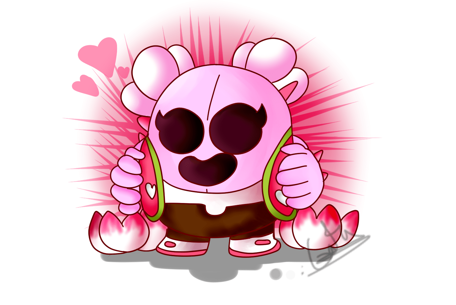 Spike Sakura Brawl Stars Fanart