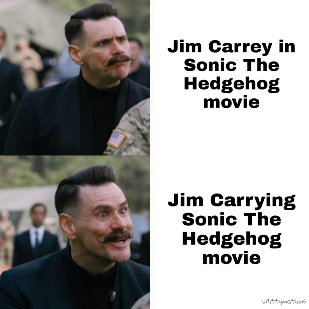 Jim carrey sonic movie interview meme. Jim Carry S The Movie R Memes