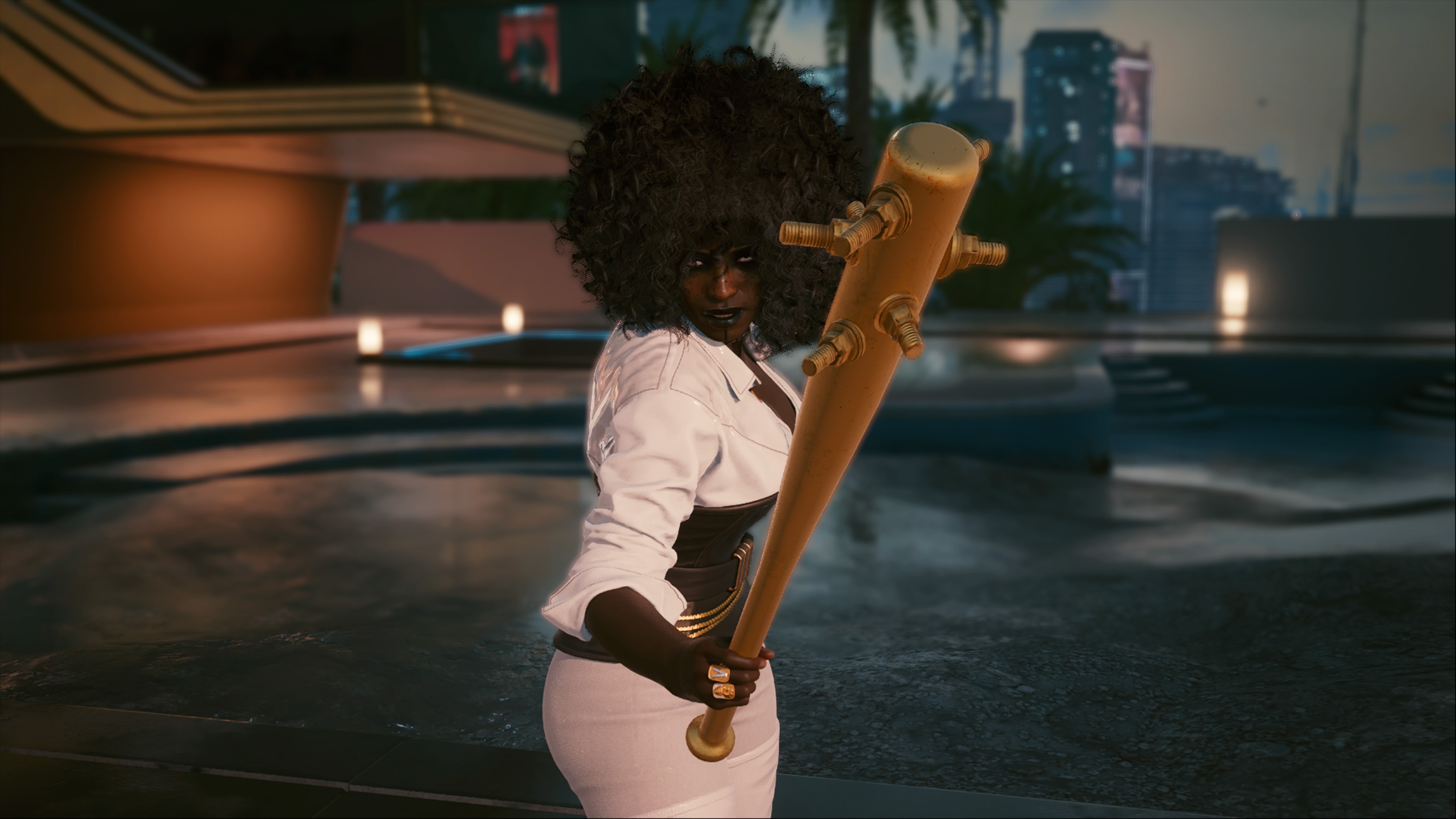 Guide Cyberpunk 2077 All Best Weapons Gameactuality Youre looking for Denny and Henry - scan for tire tracks and youll be able to find them at the back of the building arguing.