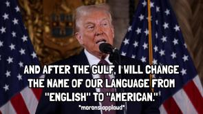 We speak American around here
