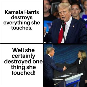 It’s true that Kamala Harris destroyed Trump at the debate.