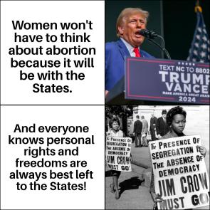Trump States his case on abortion.