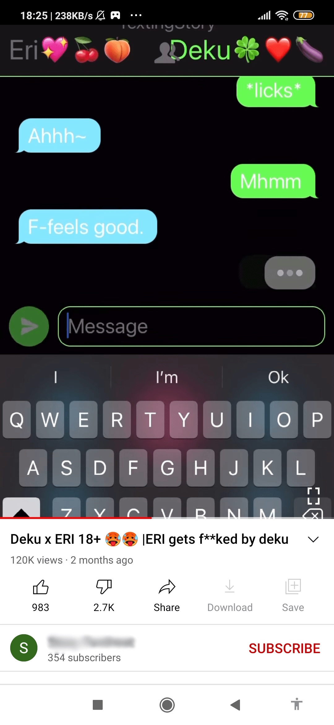 ERI IS A KID AND DEKU IS A TEENAGERADULT WTF-This is just straight up  illeagal : rMHACringe