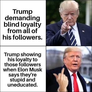 Loyalty to Leon but not my MAGA supporters!