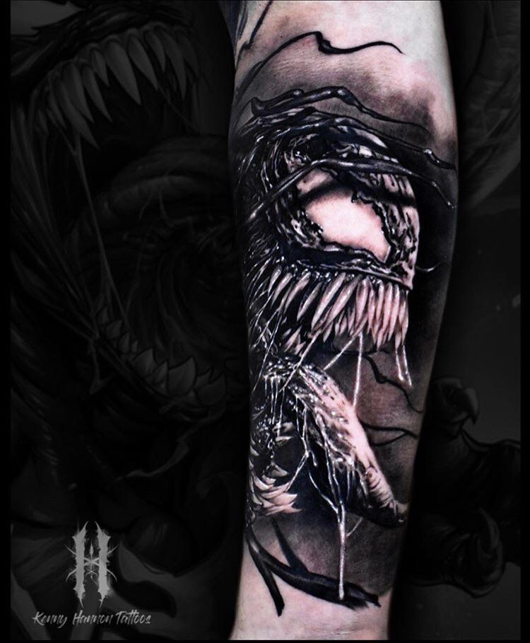 Venom Tattoo : Sick Venom Tattoo By Kenny Hannon Marvel