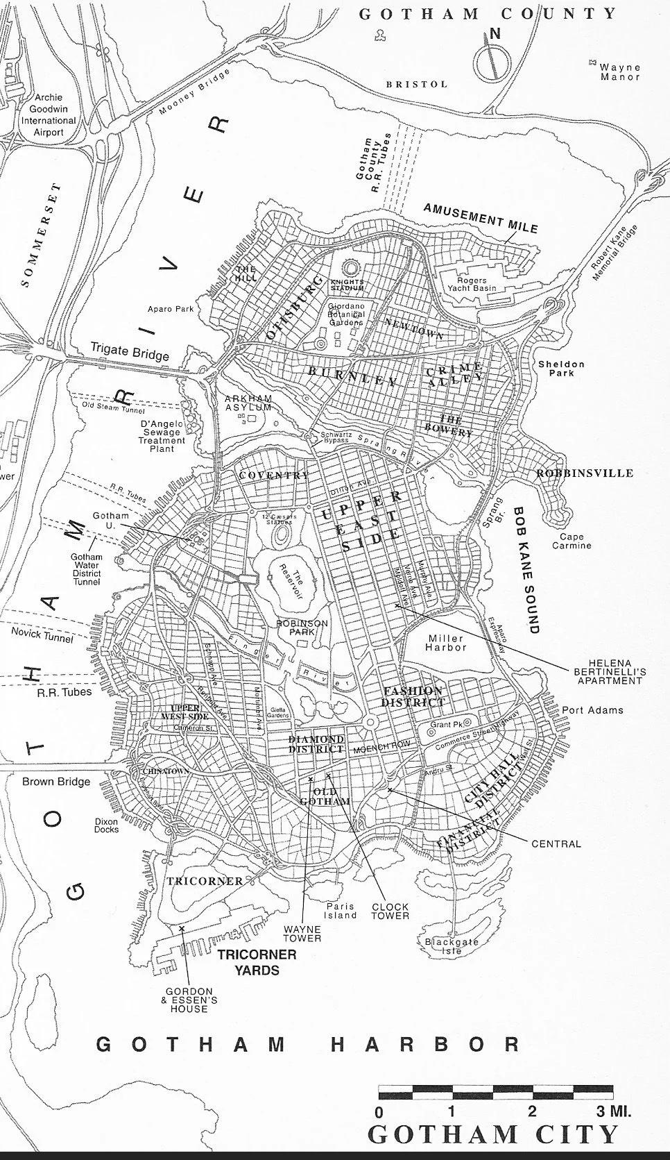 Other Is There An Updated Version Of The Map Of Gotham R DCcomics 