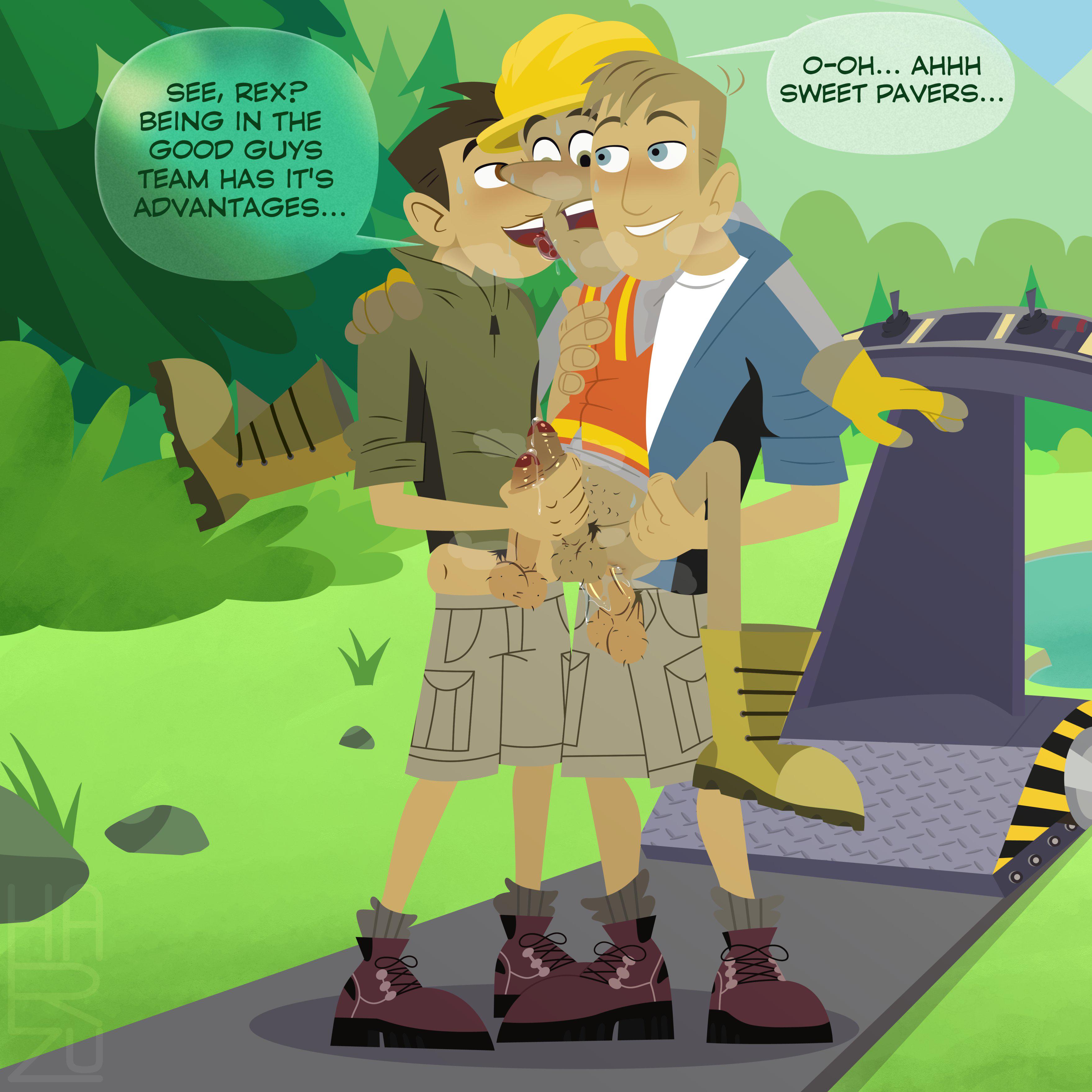 Chris Kratt Martin Kratt and Rex Artist: Harzu : rrule34gay
