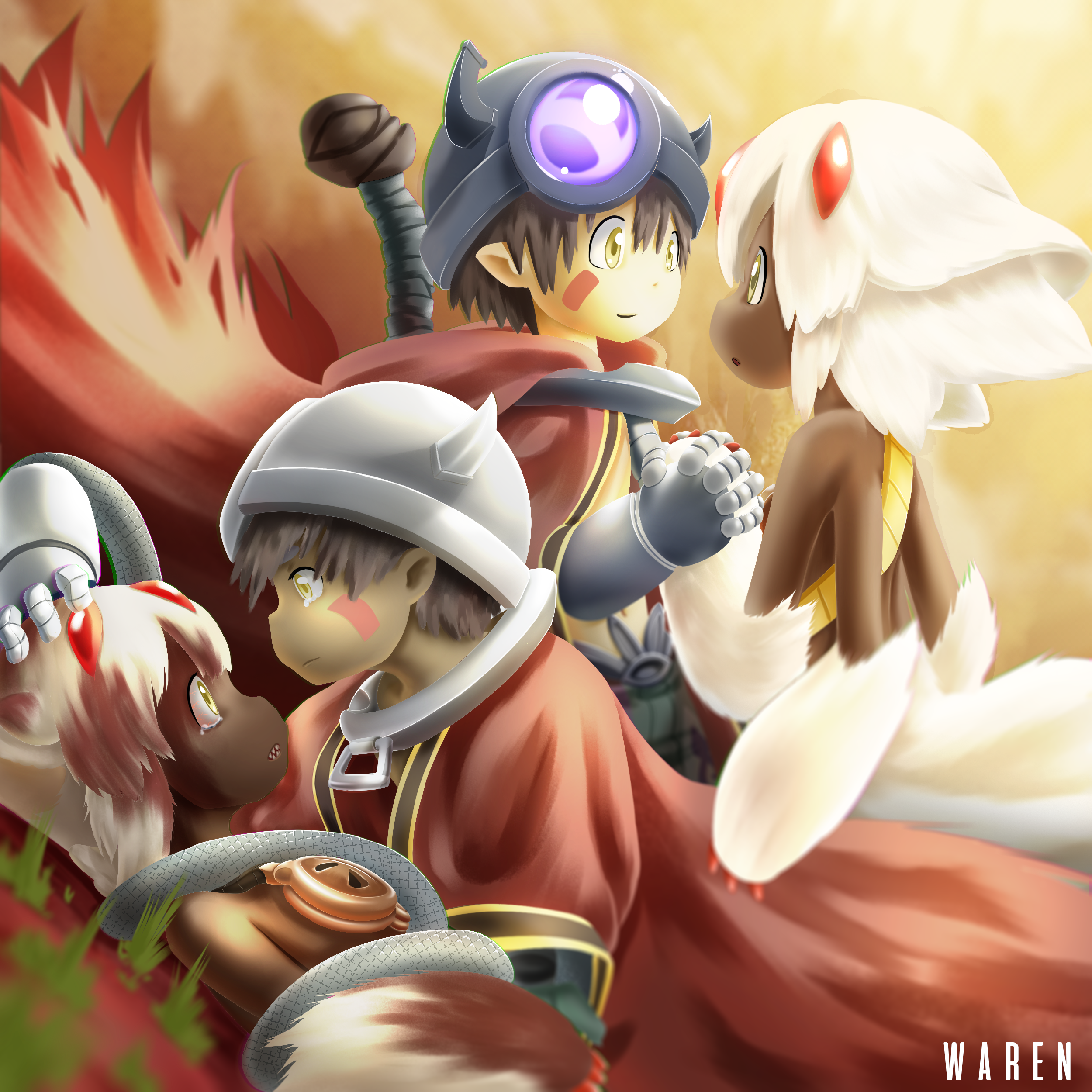 Reg & Faputa (FanArt) : r/MadeInAbyss