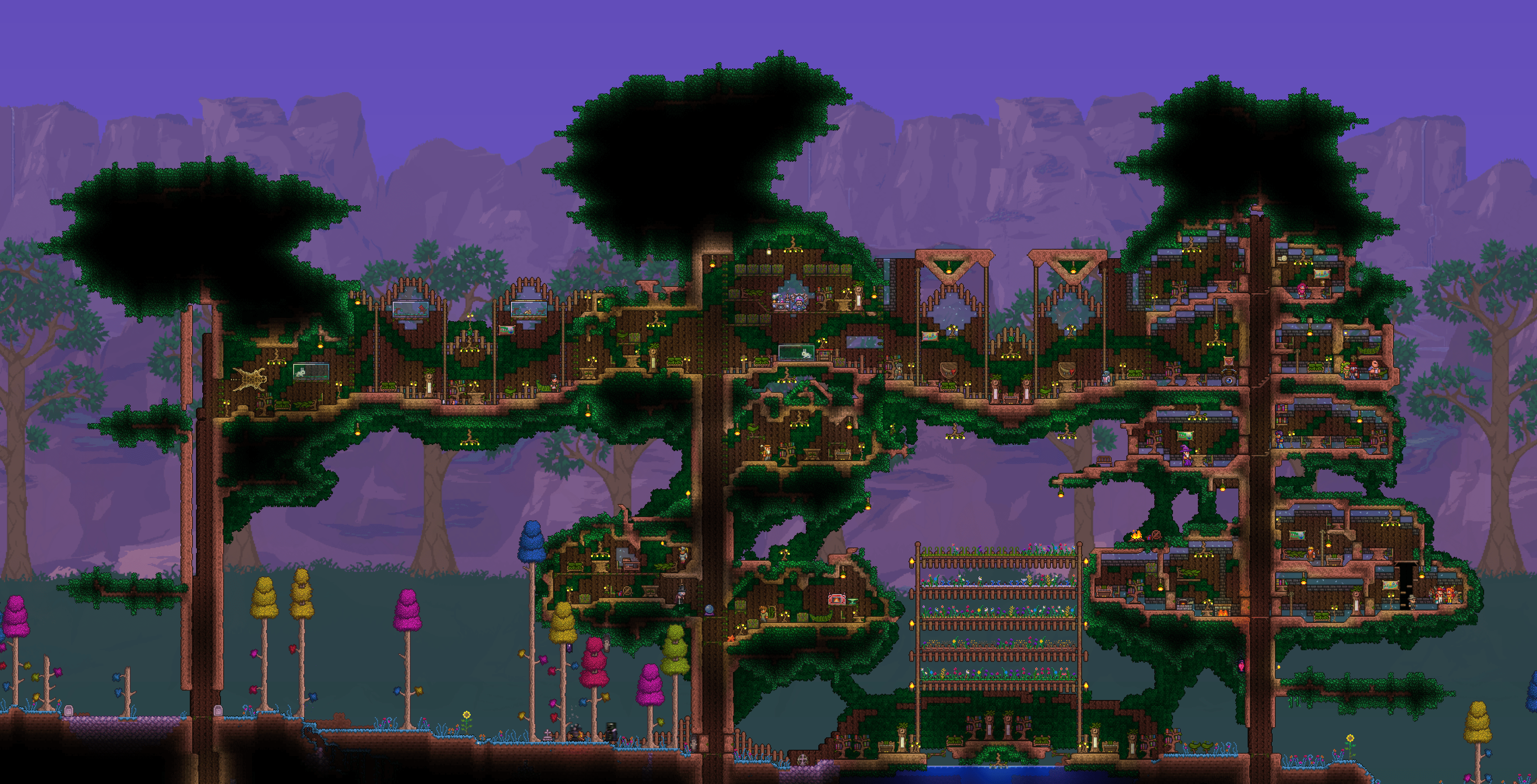 Giant Tree House WIP by Toes : Terraria