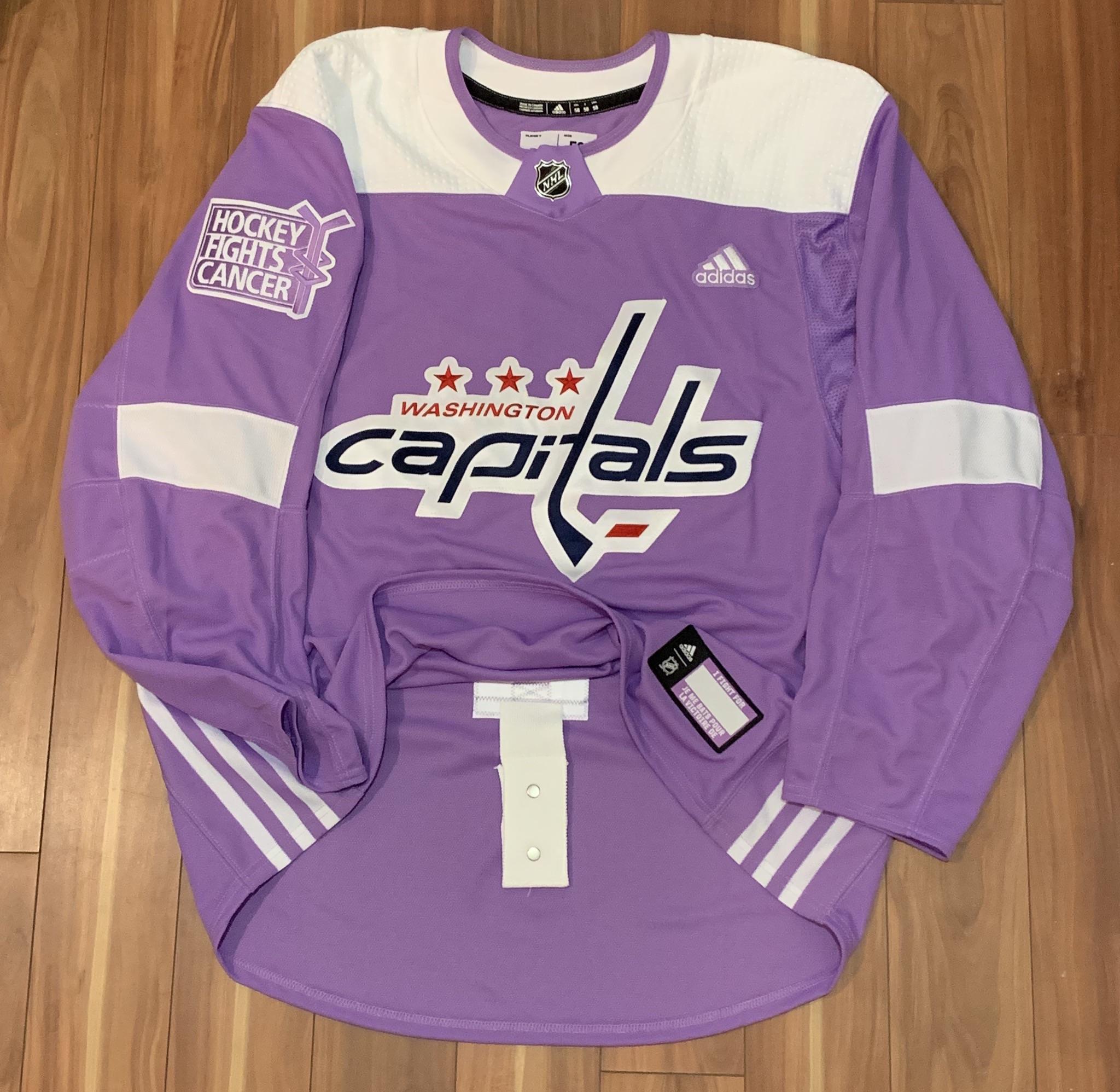Capitals Wear Lavender During Warmups On Hockey Fight Cancer Night Photos Up to 2 cash back Mens New York Rangers Fanatics Branded Heather Purple 2020 Hockey Fights Cancer Adjustable Hat.