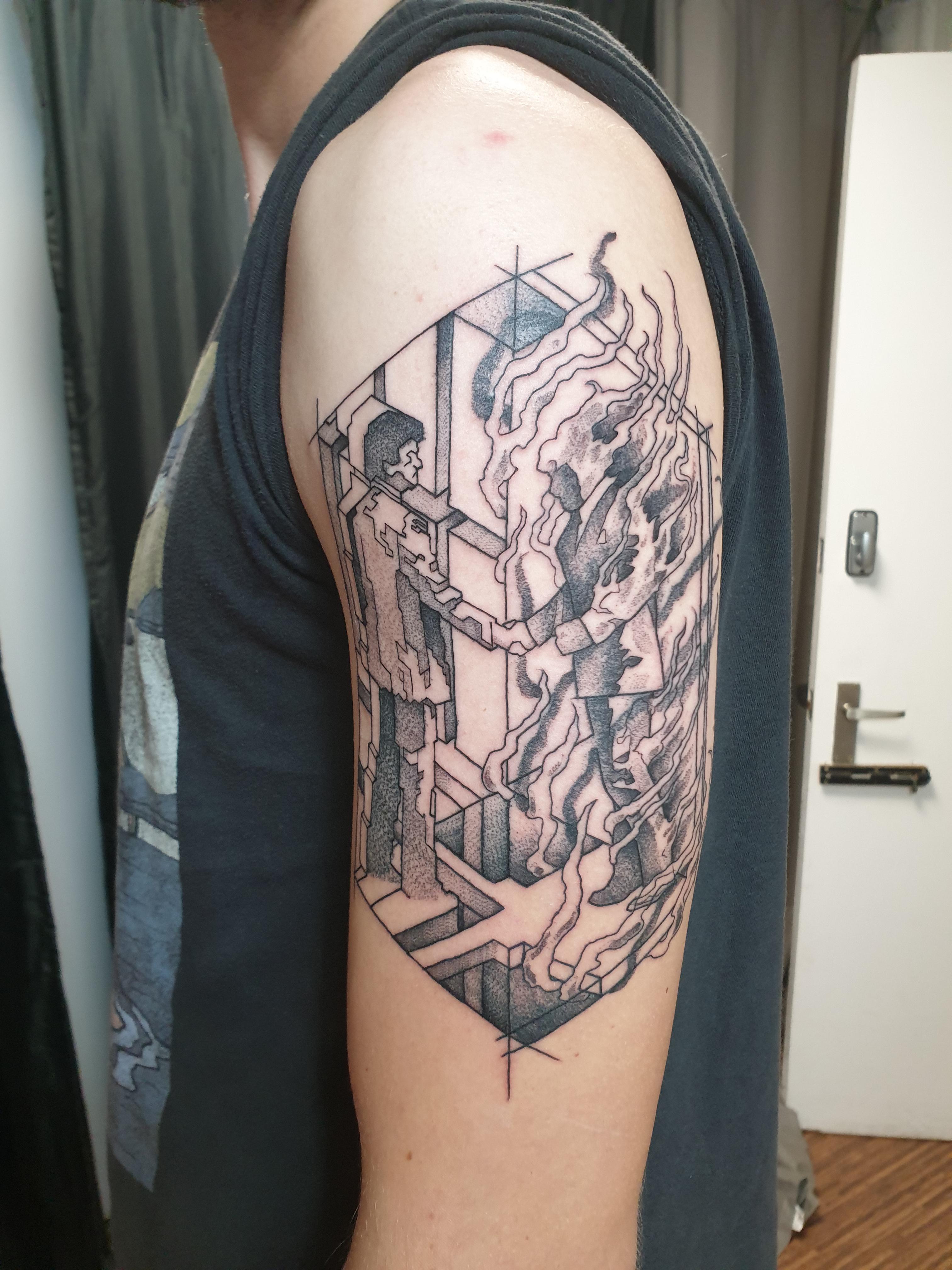 Pink Floyd [Wish You Were Here] By Chris Hurst @ Purple Rose Bristol Uk. – Tattoo Lover Family 4032_x_3024_jpg