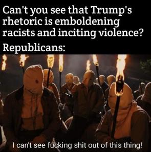 Repubs can’t see a thing wrong