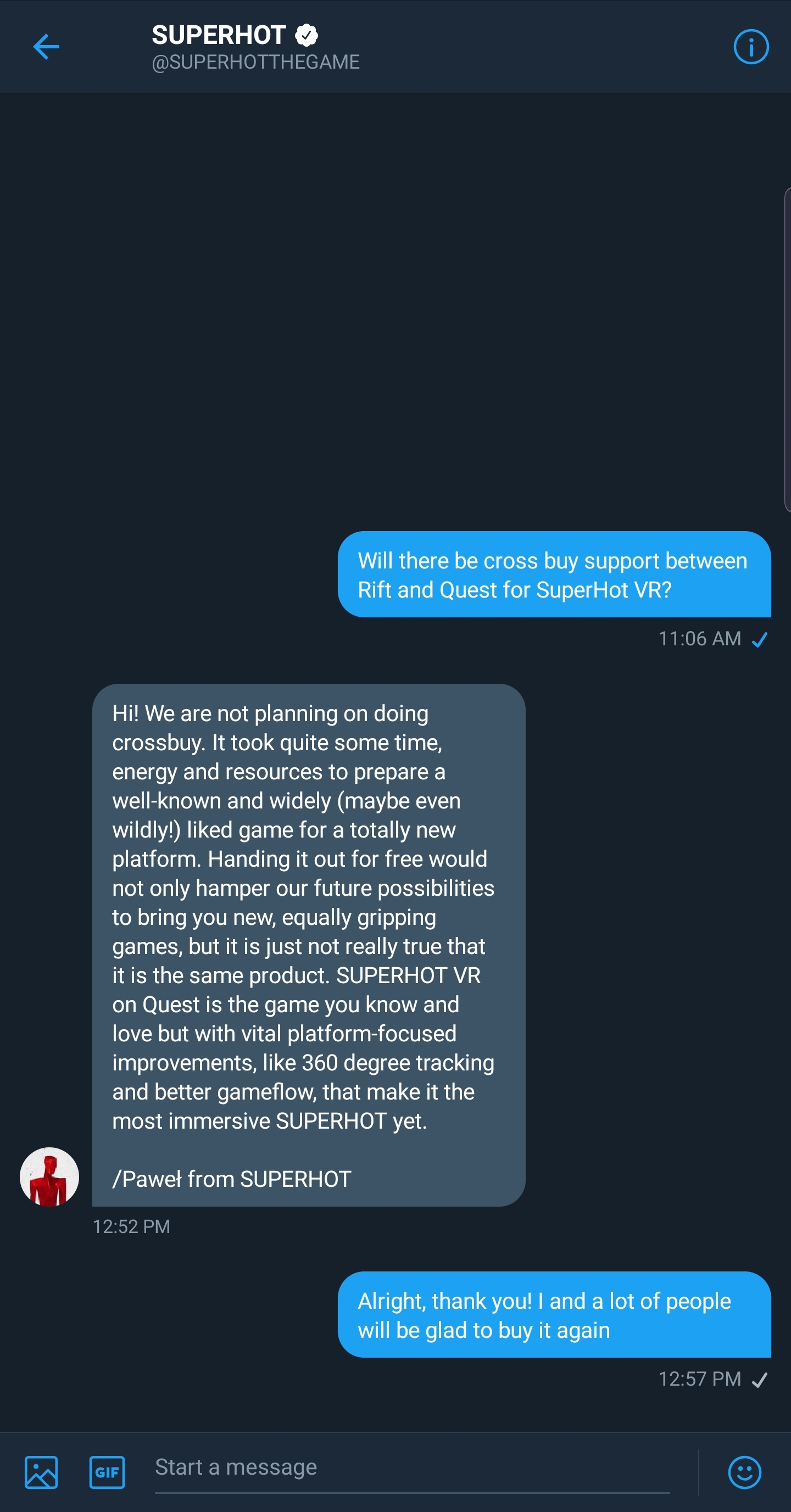 superhot vr confirmed not to support cross buy roculusquest on how does oculus cross buy work