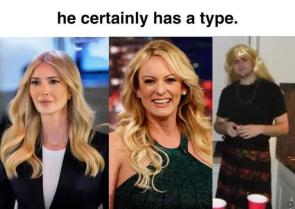 Trump clearly has a type….