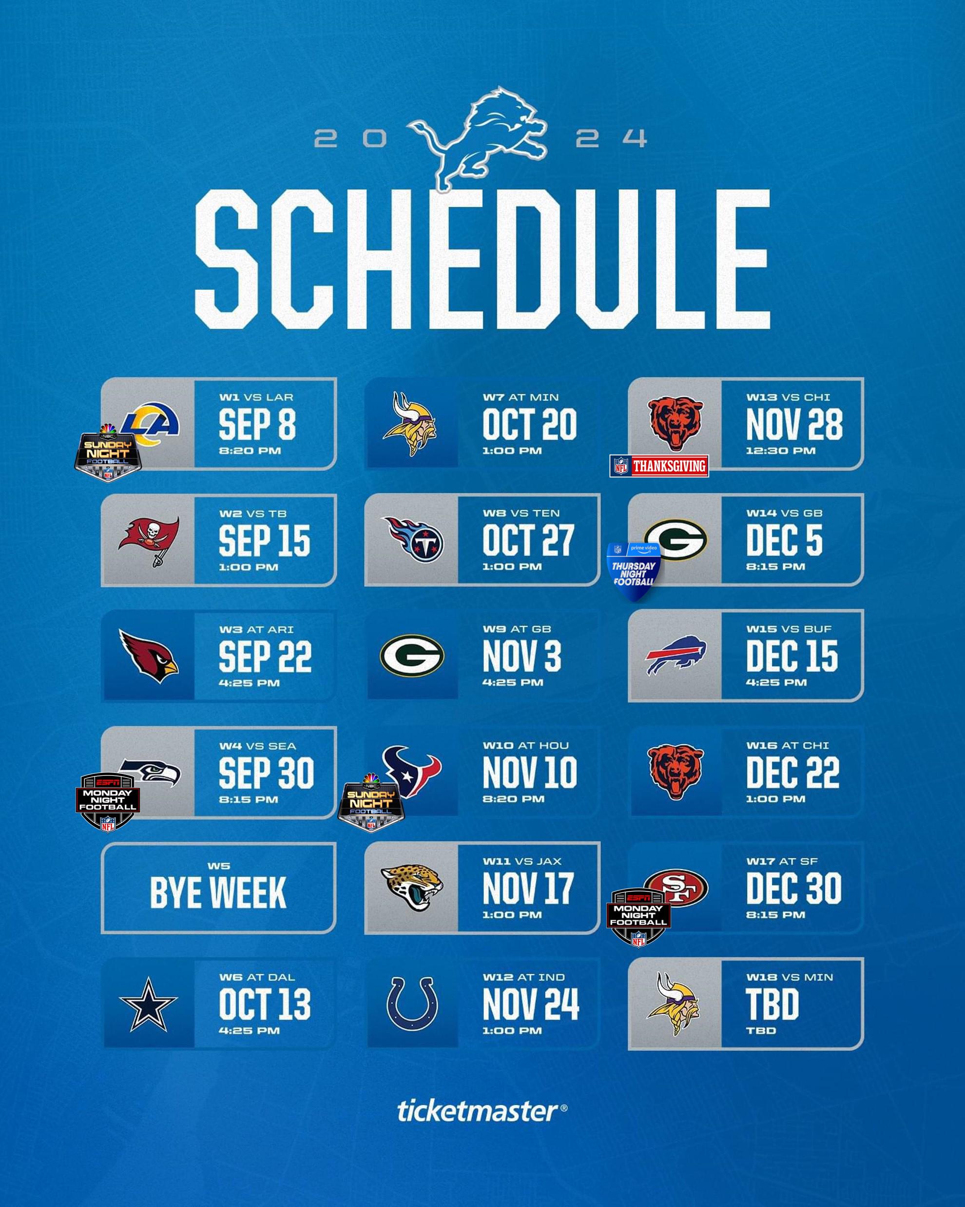 Get Your FREE Detroit Lions Printable Schedule 2024 Printables For 