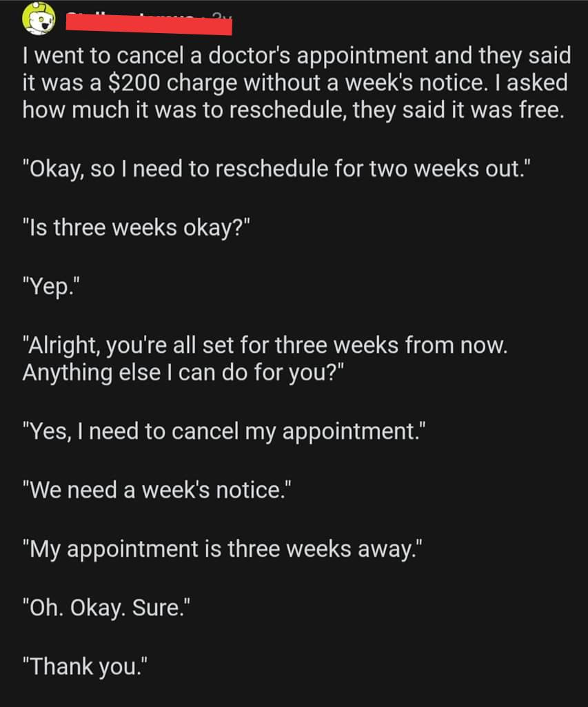 Please cancel my appointment (picture)