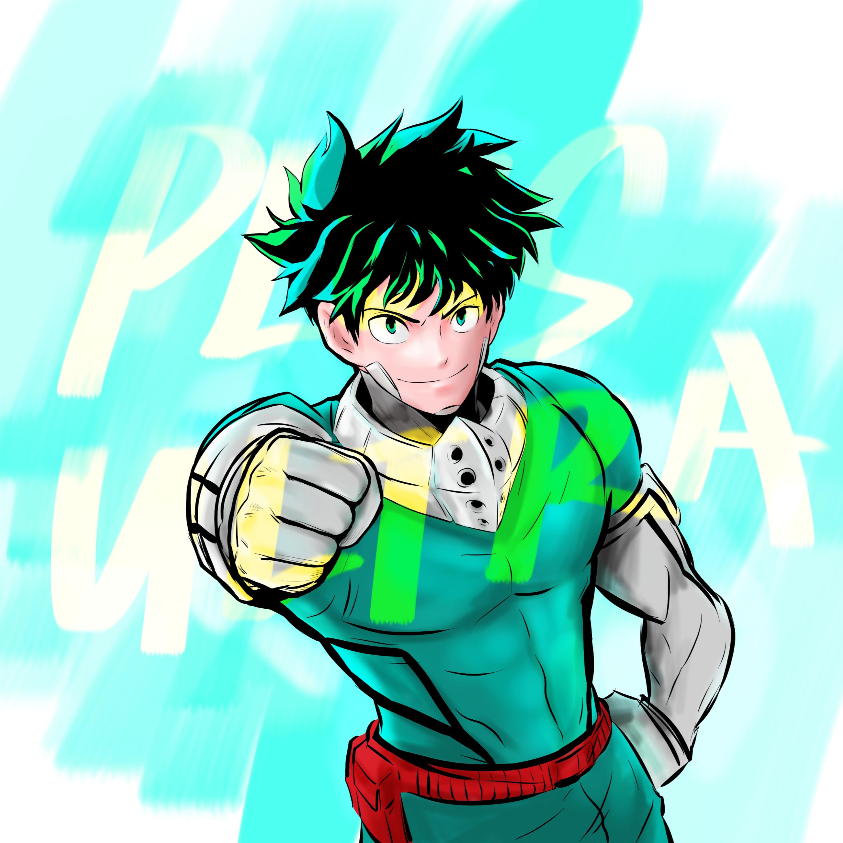 deku fanart i've drawn. plus ultra bokunoheroacademia on deku fanart wallpapers