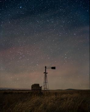 [OC] The Virgo Cluster over a broken windmill. There are more visible galaxies in this photo than there are visible stars from New York City. Victoria, Australia. [6000×7500] (Annotated version posted to my profile)