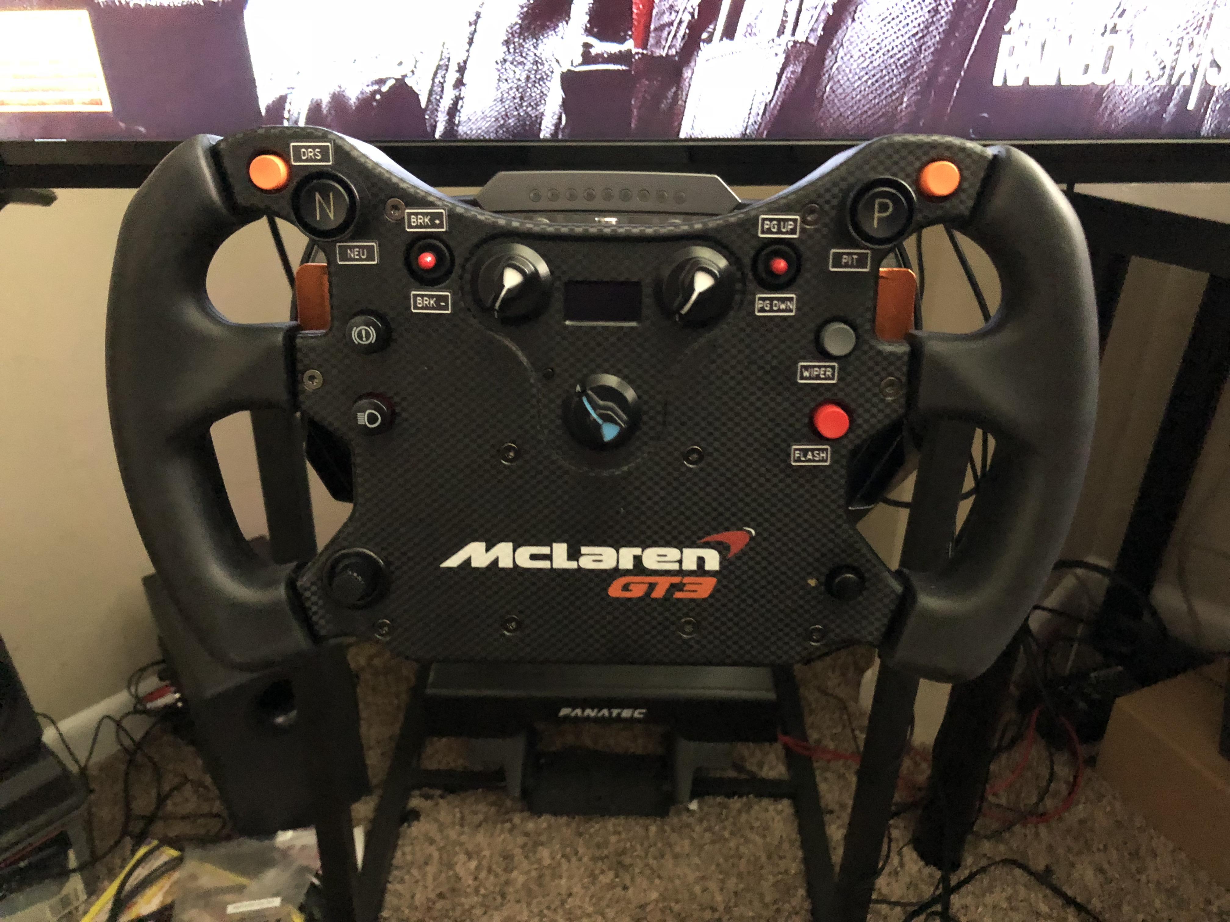 Finally Got My Hands On A Mclaren Gt3 Wheel From Fanatec