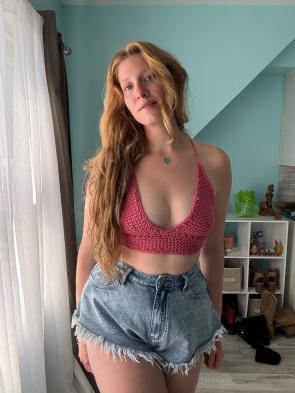 My momma made this bralette for me