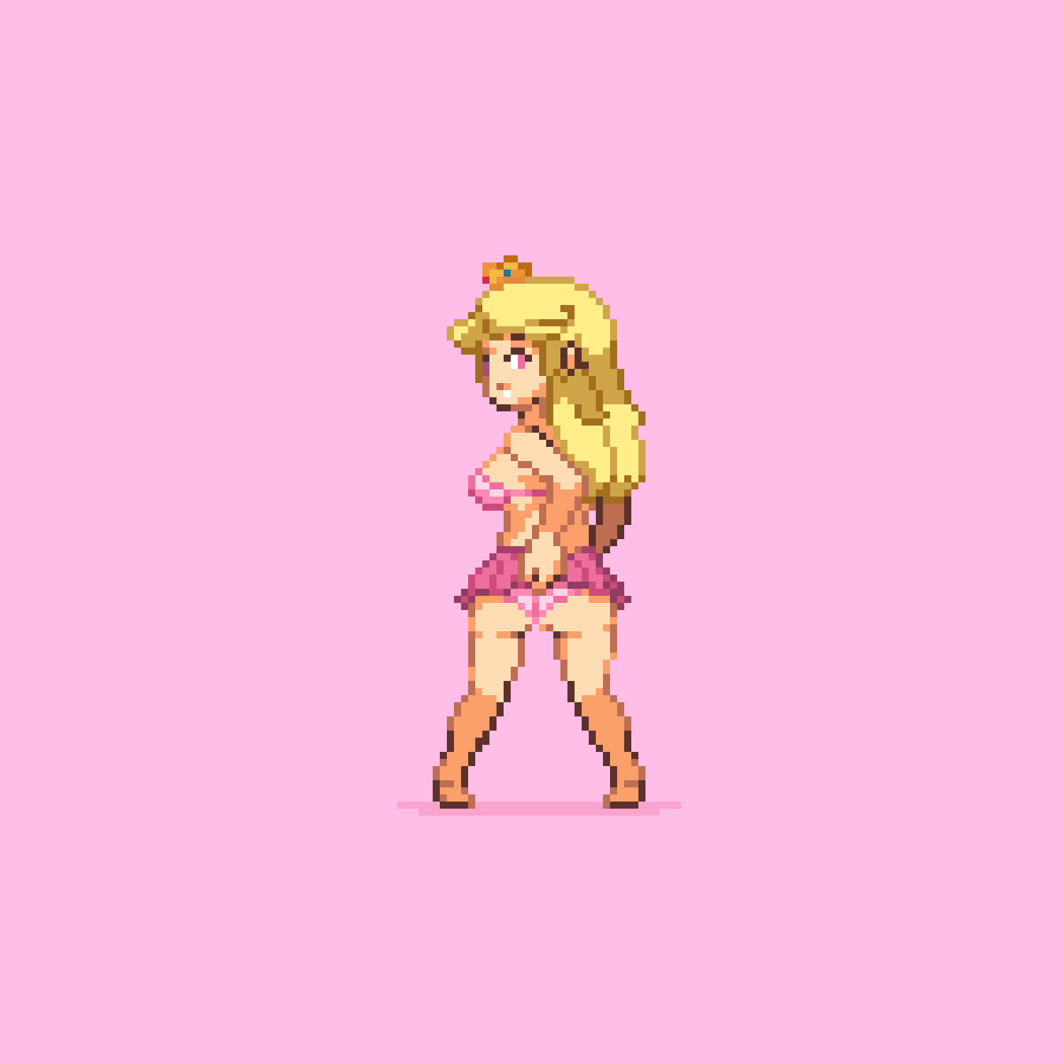 Cheeky Princess Peach - GIF : rPixelArtNSFW