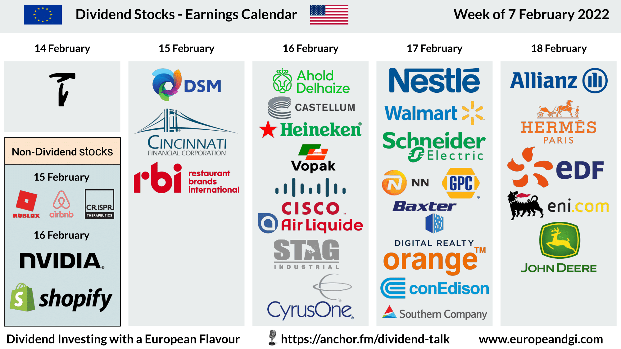 📆 more upcoming earnings of my favorite dividend stocks 👌