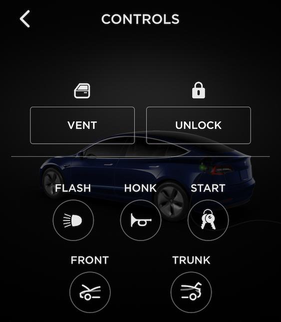Your powerwall info, right in your menu bar. Window Venting In Newest Tesla App Update Teslamotors