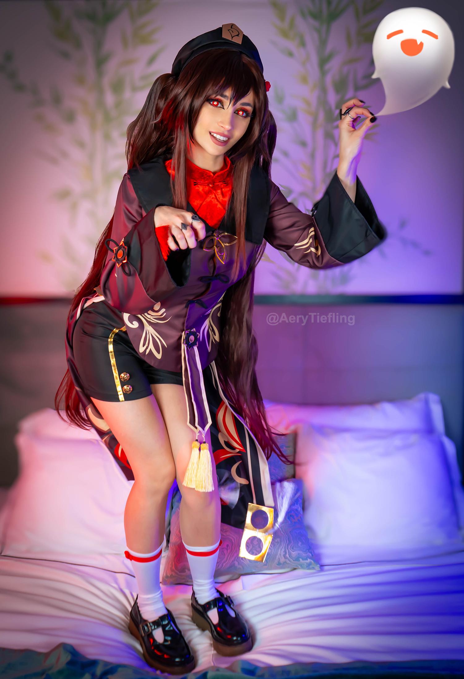 HuTao cosplay by Aery Tiefling [OC] : rGenshinImpact