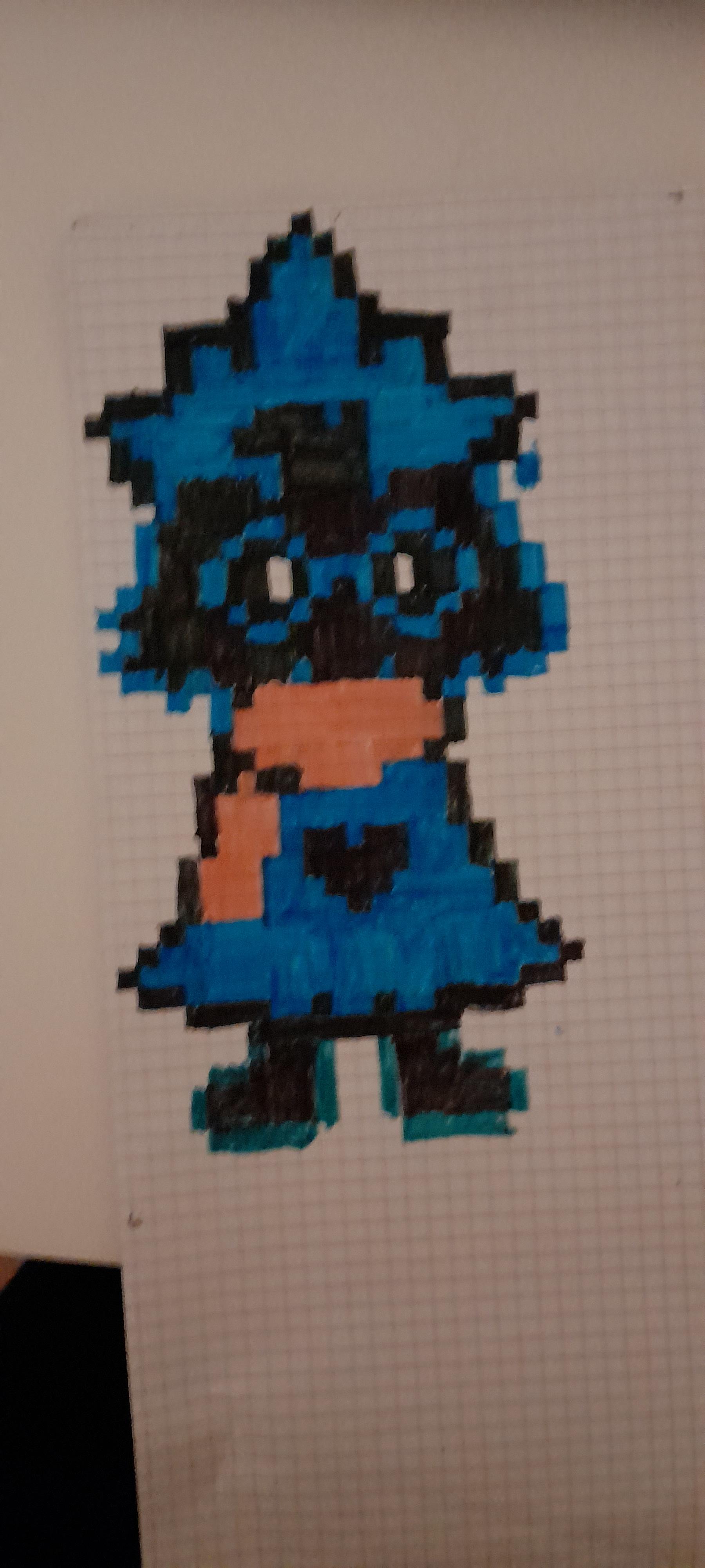 My first attempt on drawing pixel ralsei! is it good?